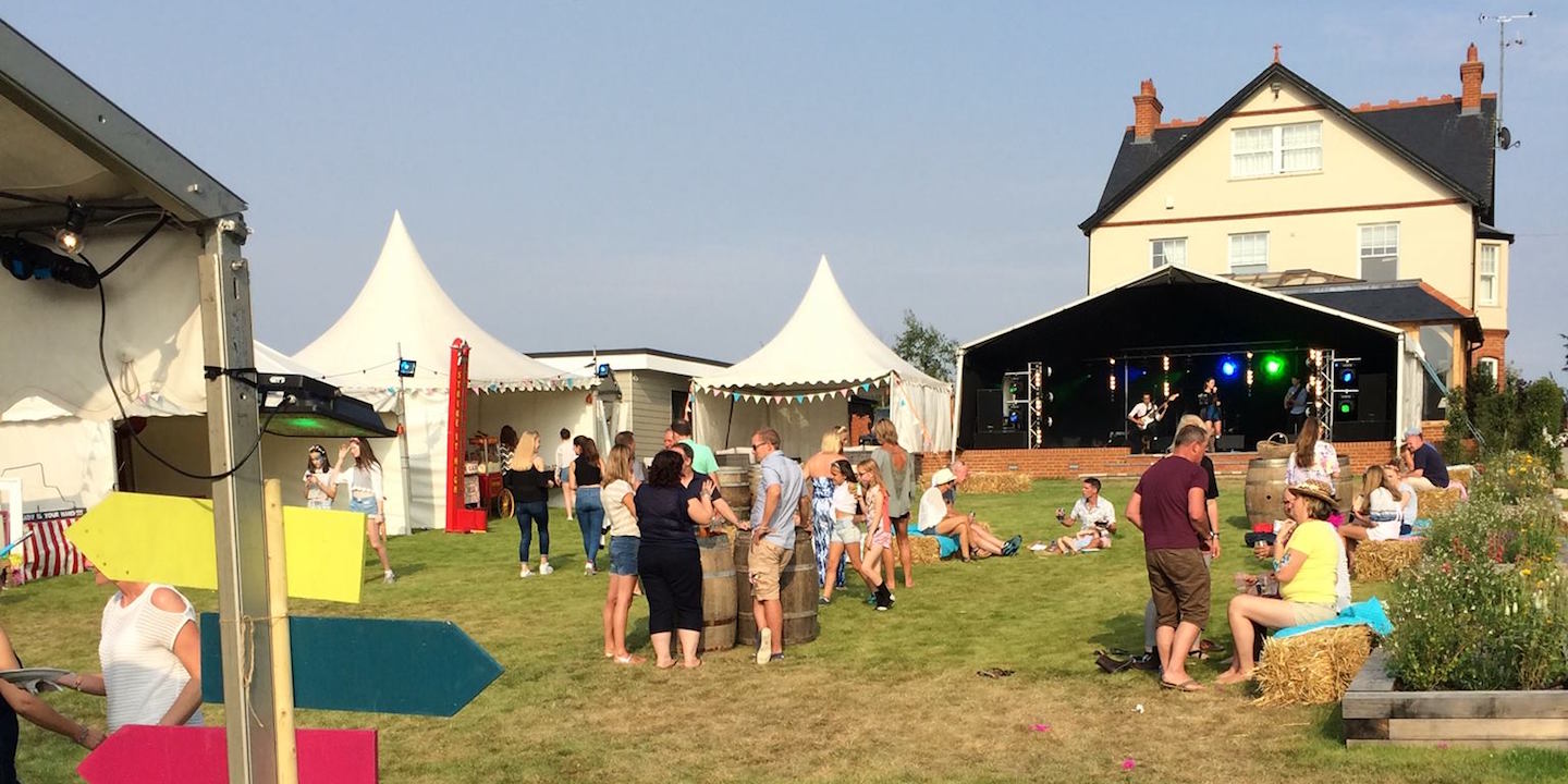 Private garden party in Hertfordshire